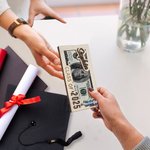 Personalized Cartoon Grad Cap Character Wooden Money Holder Cash Envelope with Name and Year Graduation Gift for Class of 2025 Graduates