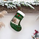 Personalised My First Christmas Multi-Color Stocking with Name and Initial Christmas Decor Christmas Gift for Friend Family