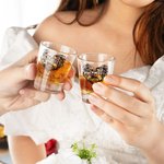 Verres à shot personnalisés avec nom Lot de 6 verres à shot en forme de squelette Cadeau d'anniversaire de mariage de célibataire pour les couples de jeunes mariés