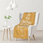 Personalisierte Unsere erste Weihnachten Fleecedecke Weihnachtsbaum Design mit Namen Home Decor Weihnachtsgeschenk für Paar Liebhaber