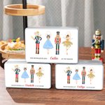 Personalised Cute Nutcracker Food Grade Metal Biscuit Tin Box with Year and Name Christmas Gift for Family