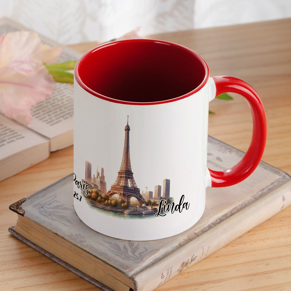 Tazza personalizzata in ceramica da 11 oz con nome e cognome