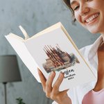 Personalised Watercolour Landmark Leather A5 Notebook with Name Travel Journal Accessories Gift for Travel Lovers