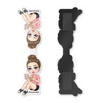 Personalised Cartoon Character Magnetic Bookmark Clip with Name Reading Supplies Birthday Gift for Women Book Lovers