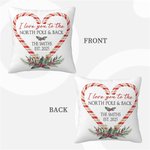 Personalizzato Love You to the North Pole & Back Throw Pillow Cover Candy Cane Natale Home Decor Regalo di Natale per la famiglia coppia