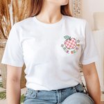 Personalisierte Apfel Herz Süßigkeiten Form tägliche Motivation T-Shirt Sweatshirt mit Namen Wertschätzung Lehrer Tag Geschenk für Lehrer Schule Personal