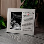 Personalised Our First Mother's Day Leather Photo Frame with Text and Folding Stand Memorial Mother's Day Gift for New Mother