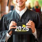 Personalisierte Graduierung Hut große Kapazität Kulturtasche mit Jahr und bunten Namen Reisezubehör Klasse von 2025 Geschenk für Männer