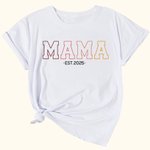 Henkilökohtainen Cool Mom T-paita huppari huppari Gradientti otsikko ja vuosi Monivärinen saatavilla Äitienpäivä lahja Mama Grandma