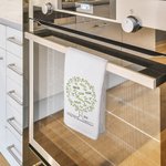 Personalized Absorbent Family Tree Leaves Waffle Tea Towel with 2-20 Names Kitchen Accessories Birthday Mother's Day Gift for Grandma Mom