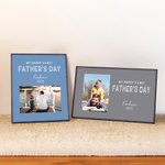 Personalized My Daddy's First Father's Day Photo Frame with Text Father's Day Birthday Gift for Father Grandpa