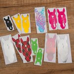 Personalised Multicolour Horse Silhouette Birthmark Photo Weatherproof Decal Sticker Birthday Car Window Laptop Decor Gift for Horse Lover Car Owner