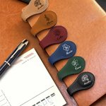 Gepersonaliseerde PU lederen geboorte bloem magnetische bladwijzer Clip met naam Verjaardagscadeau voor boekenwurm Book Lover