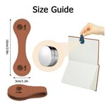 Gepersonaliseerde PU lederen geboorte bloem magnetische bladwijzer Clip met naam Verjaardagscadeau voor boekenwurm Book Lover