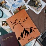 Personalisierte Berg Abenteuer 100 Seiten A5 Ledereinband Notebook mit Namen Geburtstag Geschenk für Reise-Enthusiasten Abenteurer ausgekleidet
