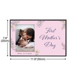 Personalized First Mother's Day Photo Frame with Text Home Decoration Birthday Baby Shower Gift for New Mom Family