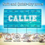 Personalized Swimming Pool Background Name Quick Dry Oversized Microfiber Beach Towel Summer Travel Essential Holiday Birthday Gift for Family Friends