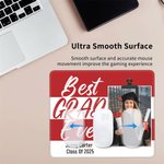 Personalisierte Multicolor Streifen Best Grad Ever Foto Anti-Rutsch-Mauspad mit Namen und Klasse von 2025 Graduierung Geschenk für Absolventen Senioren