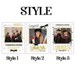 Henkilökohtainen valmistumisvalokuva 11 oz keraaminen kahvimuki, jossa on valmistumisvuosi Valmistumislahja vuoden 2025 valmistuneiden luokalle