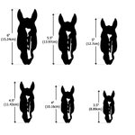 Personalised Multicolour Horse Silhouette Birthmark Photo Weatherproof Decal Sticker Birthday Car Window Laptop Decor Gift for Horse Lover Car Owner