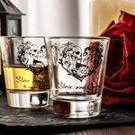 Verres à shot personnalisés avec nom Lot de 6 verres à shot en forme de squelette Cadeau d'anniversaire de mariage de célibataire pour les couples de jeunes mariés