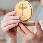 Miroir de maquillage compact avec texte gravé Set de 2 miroirs d'anniversaire et de mariage Cadeau de Noël pour femmes chrétiennes