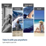 Personalized Swimming Pool Background Name Quick Dry Oversized Microfiber Beach Towel Summer Travel Essential Holiday Birthday Gift for Family Friends