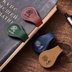 Gepersonaliseerde PU lederen geboorte bloem magnetische bladwijzer Clip met naam Verjaardagscadeau voor boekenwurm Book Lover