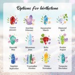 Personalisierte Multicolor Floral Birthstone Keychain Armband PU Leder Brieftasche mit Perlen Armband und Name Geburtstag Jahrestag Geschenk für Frauen