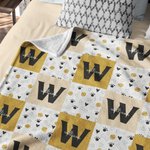 Personnalisé Paw Print Heart Bone Ball Multicolor Initial Plaid Soft Dog Cat Pet Blanket with Name Home Decor Birthday Gift for Pet Owners