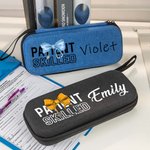 Personalisierte Coquette Bogen Name Zippered Stethoskop Tragetasche mit Mesh-Tasche Anerkennung Geburtstagsgeschenk für Krankenschwester Arzt medizinisches Personal
