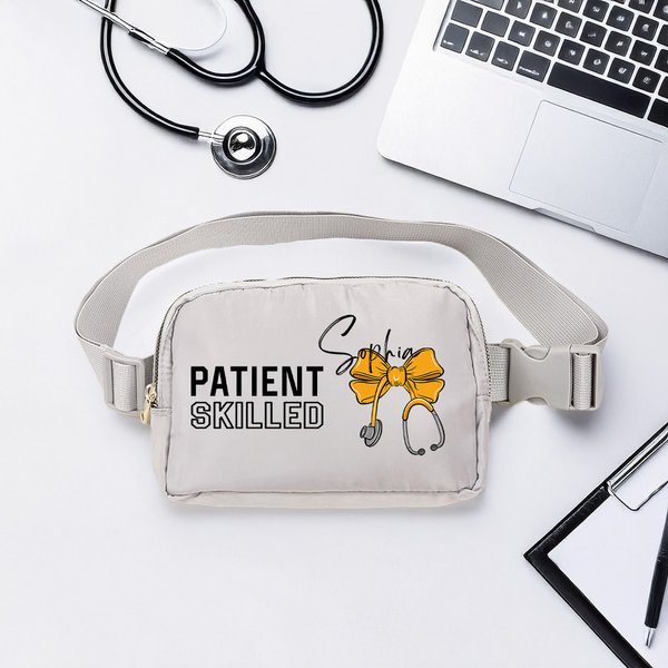 Estetoscopio personalizado con lazo Nombre Bolsa de cintura Crossbody impermeable con correa ajustable Regalo de graduación para el personal de estudiantes de medicina
