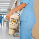 Personalisierte Bogen Stethoskop Name Wasserflasche Carrier Tasche Zubehör für 40 oz Stanley Anerkennung Graduierung Geschenk für medizinische Studenten Personal