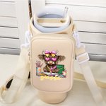 Personlig Vattentät Highland Cow Name Vattenflaska Bärväska Tumbler Tillbehör för 40oz Stanley Födelsedagspresent för vänner familj lärare