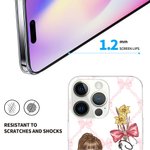 Personalisierte Cartoon Krankenschwester Arzt Bogen Geburt Blume Telefon Fall für iPhone mit Namen Anerkennung Geburtstagsgeschenk für medizinisches Personal