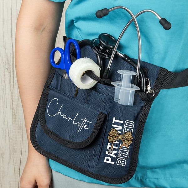 Sac d'Outil Portable Personnalisé avec Nom Sac de Rangement Cadeau Anniversaire pour Étudient Infirmier Médecine