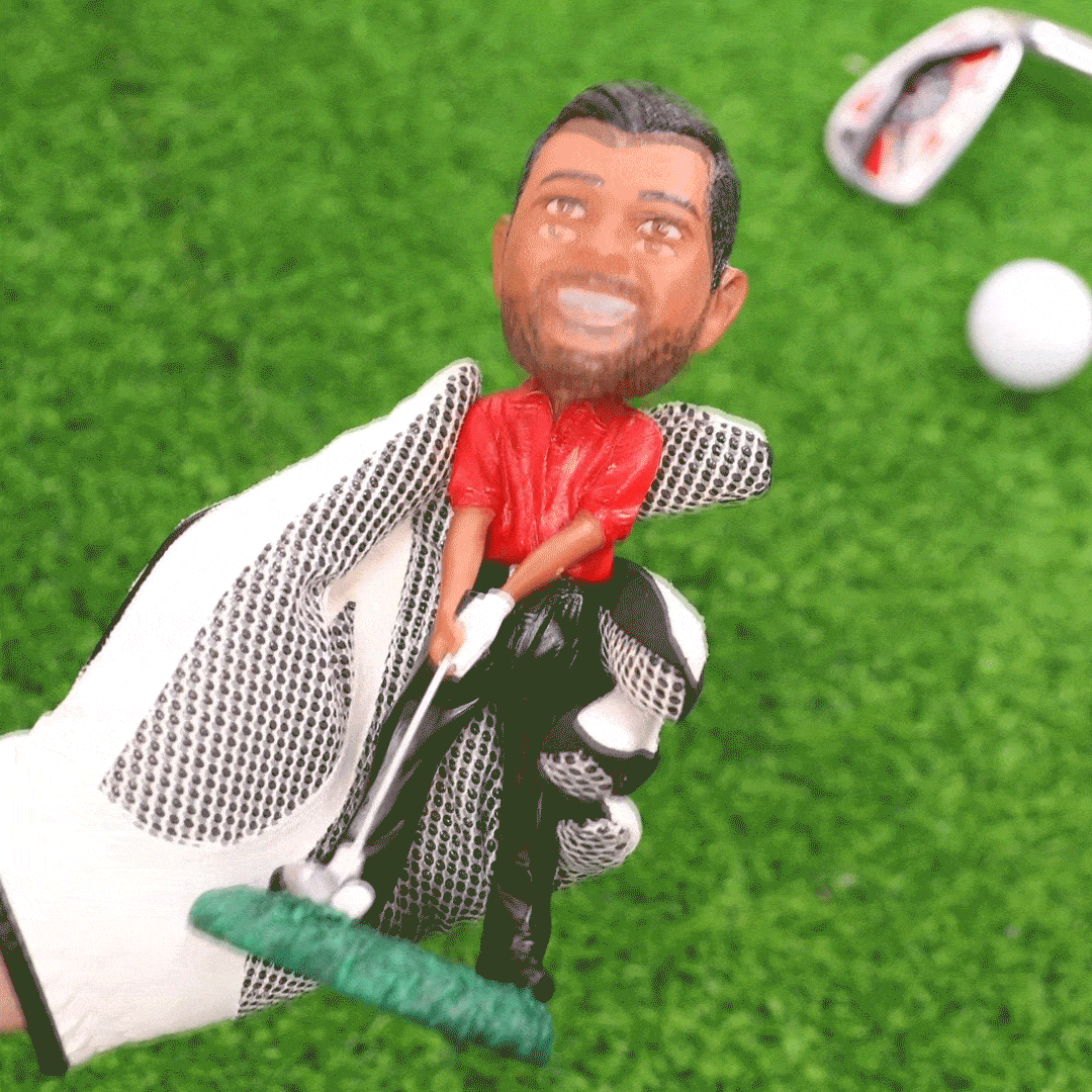 Personalised Handmade 3D Bobblehead Doll Photo Golfer Figurine Father's Day Birthday Gift for Father Golf Lover