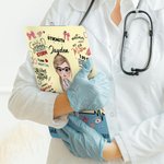 Gepersonaliseerd Cartoon Verpleegkundige Arts Klembord met Naam Afstuderen Waardering Gift voor Medisch Personeel