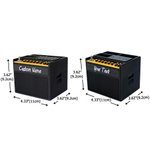 Imprimé 3D personnalisé Modèle d'amplificateur de guitare Support de pics de guitare Support de fléchettes avec nom Cadeau d'anniversaire pour les joueurs de guitare Amoureux des fléchettes