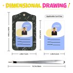 Personalisierte Lehrmittel Blume Cartoon Charakter Leder ID Badge Holder mit Namen und Lanyard Büro zurück zu Schule Lehrer Tag Geschenk für Lehrer