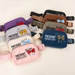 Personalized Bow Stethoscope Name Waterproof Crossbody Waist Bag with Adjustable Strap Graduation Gift for Medical Student Staff