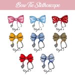 Personalized Bow Stethoscope Name Waterproof Crossbody Waist Bag with Adjustable Strap Graduation Gift for Medical Student Staff