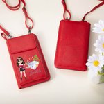 Personalizada de dibujos animados de moda de la muchacha de piedra de nacimiento de cuero PU Crossbody cartera con nombre y ranuras para tarjetas de viaje Accesorios de regalo de cumpleaños para las m
