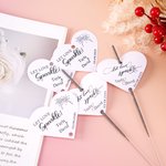 Personalisierte Let Love Sparkle Herzform Kraftpapier Wunderkerze Tag mit Namen und Datum Jahrestag Hochzeit senden weg Party Dekor Geschenk für Paar