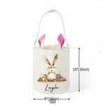 Personalized Quirky Easter Bunny Eggs Basket with Name Eggs Hunting Party Favors Easter Gift for Boys Girls