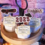 Personalised Edible Graduation Diplomas Cupcake Toppers Set of 10 Graduation Party Biscuit Cake Decoration Gift for Graduates