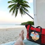 Personalisierte Cartoon Beach Character Oxford Tote Bag mit Namen Reise Essentials Geburtstag Geschenk für Frauen