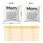 Funda de Almohada Personalizada Cinco Estrellas con Nombre Día de la Madre Decoración del Hogar Regalo de Cumpleaños para Mamá
