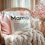 Funda de Almohada Personalizada Cinco Estrellas con Nombre Día de la Madre Decoración del Hogar Regalo de Cumpleaños para Mamá