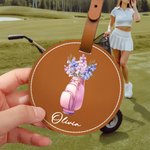 Sac de rangement pour tees de golf avec nom Anniversaire Accessoires de golf Cadeau pour joueurs de golf